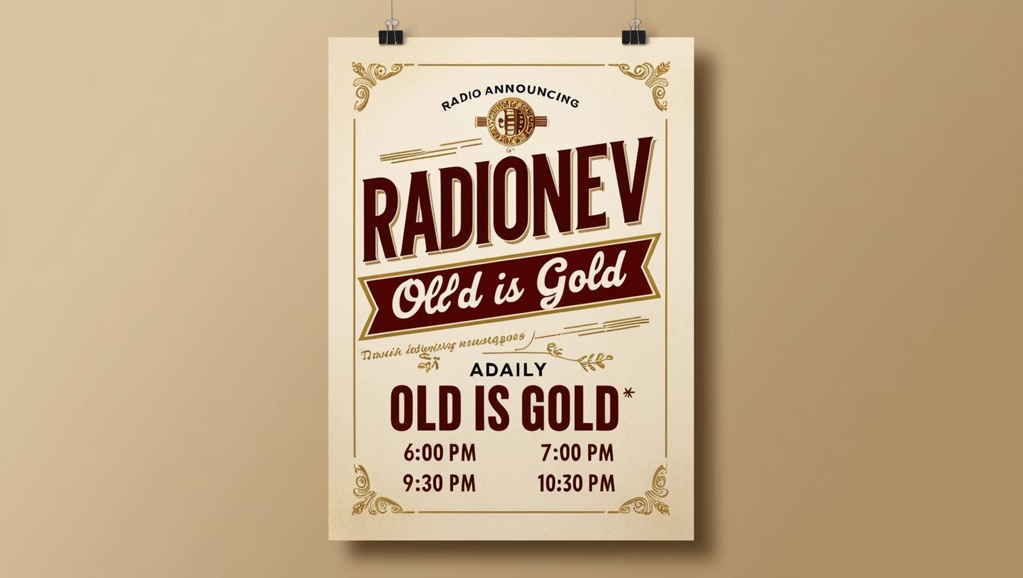 radionev old is gold show everyday 6 to 7 pm & 9.30 to 10_30 pm